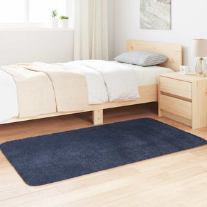 Marineblauer Shaggy Teppich 80x150 cm