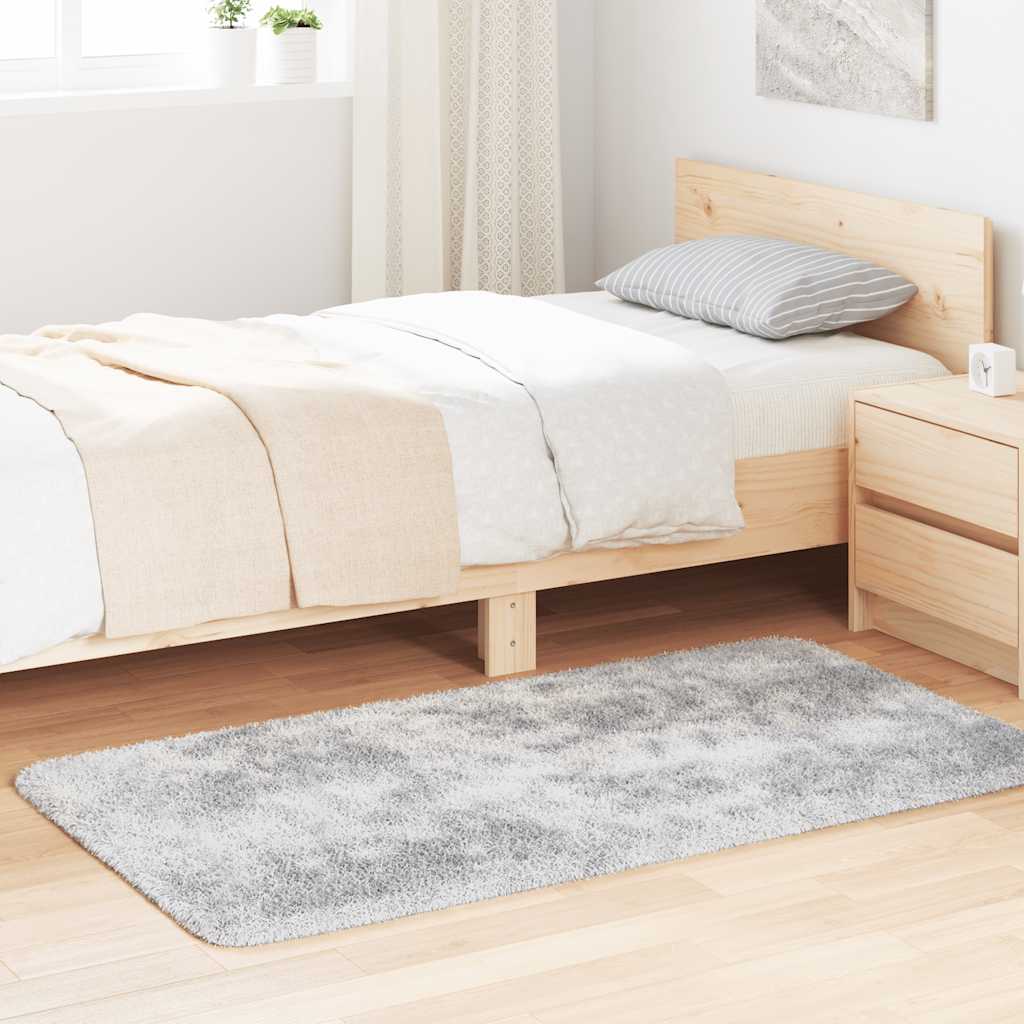 Shaggy Teppich NAVARRA Silbergrau 80x150 cm