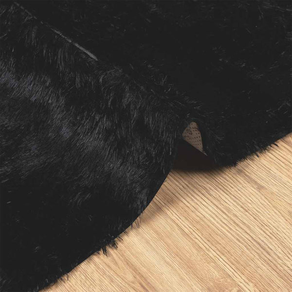 Schwarzer Shaggy Teppich NAVARRA 120x170 cm