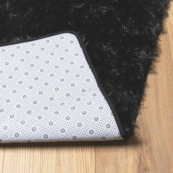 Schwarzer Shaggy Teppich NAVARRA 120x170 cm