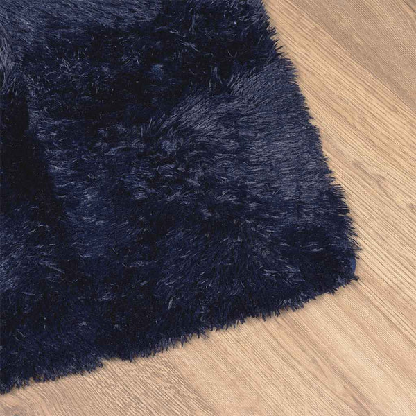 Marineblauer Shaggy Teppich 120x170 cm