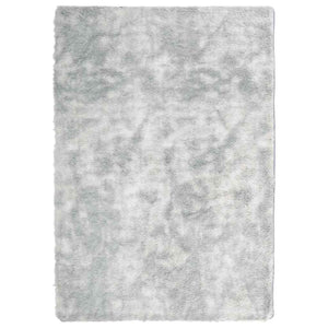 Silbergrauer Shaggy Teppich NAVARRA 120x170 cm