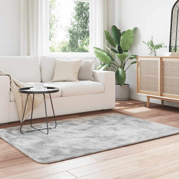 Silbergrauer Shaggy Teppich NAVARRA 120x170 cm