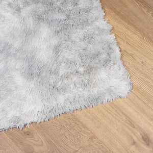 Silbergrauer Shaggy Teppich NAVARRA 120x170 cm