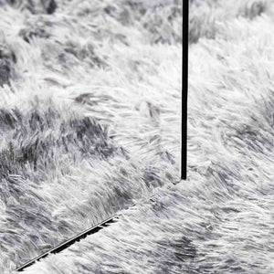 Silbergrauer Shaggy Teppich NAVARRA 120x170 cm