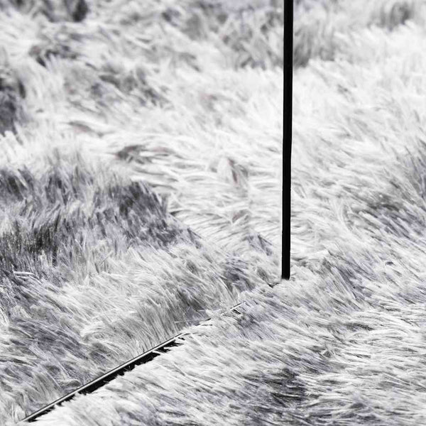Silbergrauer Shaggy Teppich NAVARRA 120x170 cm