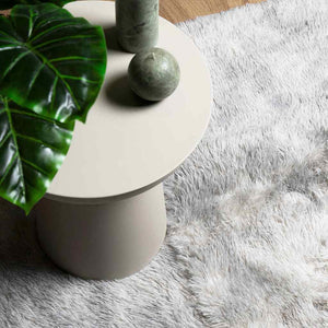 Silbergrauer Shaggy Teppich NAVARRA 120x170 cm