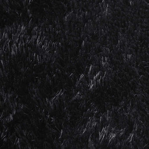 Schwarzer Shaggy Teppich 130x200 cm