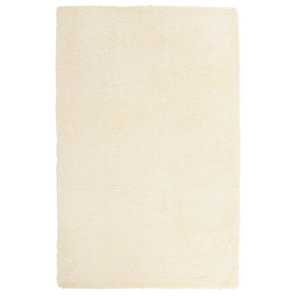 Shaggy Teppich Creme 130x200 cm