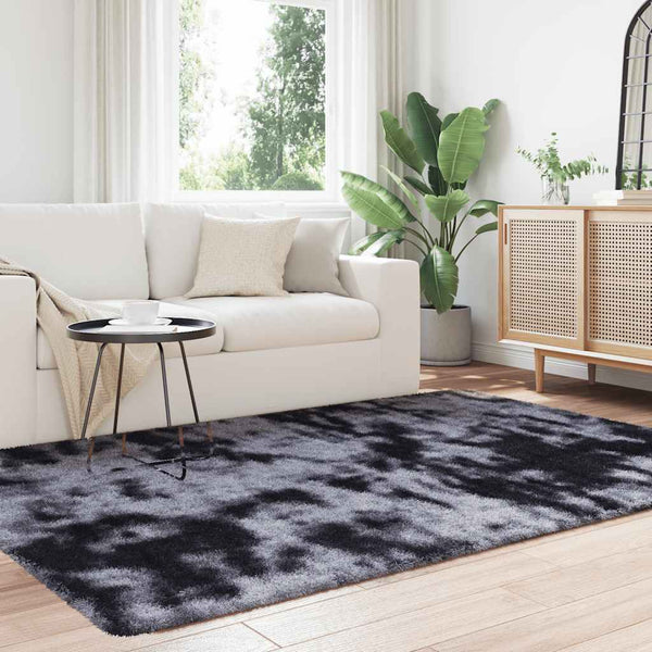 Dunkelgrauer Shaggy Teppich 130x200 cm