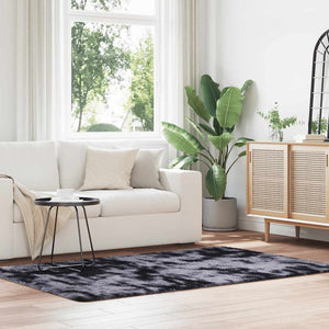 Dunkelgrauer Shaggy Teppich 130x200 cm