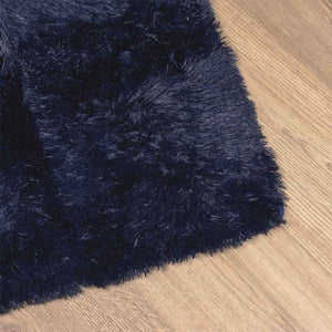 Marineblauer Shaggy Teppich 130x200 cm