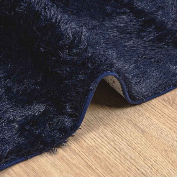Marineblauer Shaggy Teppich 130x200 cm