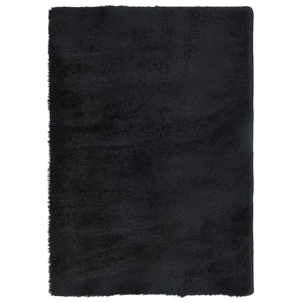 Schwarzer Shaggy Teppich NAVARRA 160x230 cm