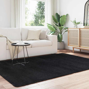 Schwarzer Shaggy Teppich NAVARRA 160x230 cm