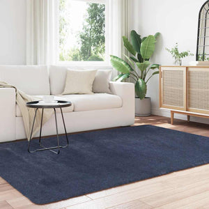 Marineblauer Shaggy Teppich, 160x230 cm