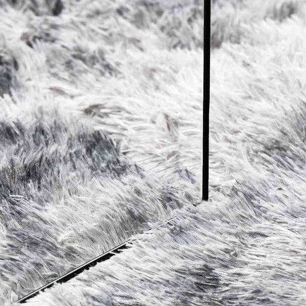 Shaggy Teppich Silbergrau 160x230 cm