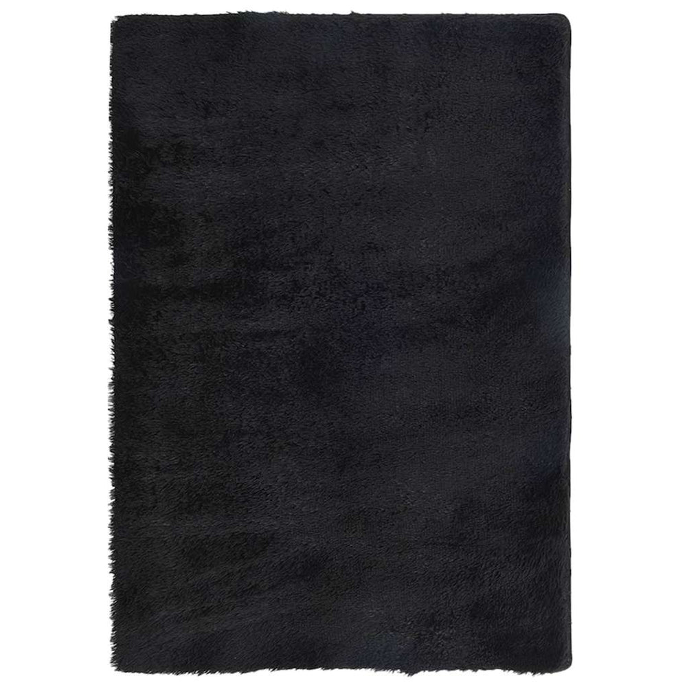 Schwarzer Shaggy Teppich NAVARRA 200x290 cm