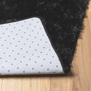 Schwarzer Shaggy Teppich NAVARRA 200x290 cm