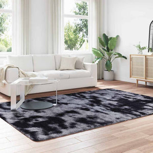 Dunkelgrauer Shaggy Teppich 200x290 cm