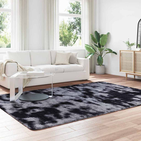 Dunkelgrauer Shaggy Teppich 200x290 cm