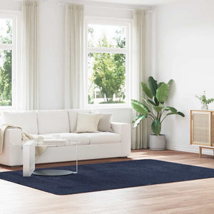 Marineblauer Shaggy Teppich 200x290 cm