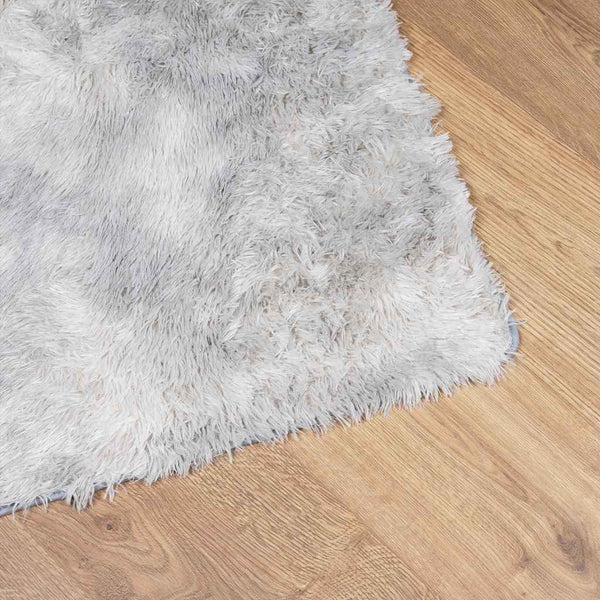 Shaggy Teppich Silbergrau 200x290 cm