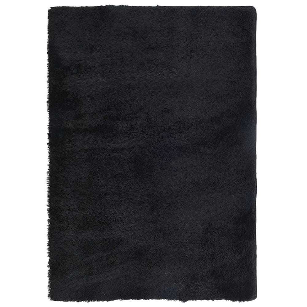 Schwarzer Shaggy Teppich NAVARRA 240x340 cm