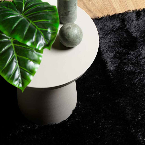 Schwarzer Shaggy Teppich NAVARRA 240x340 cm