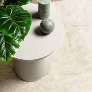 Shaggy Teppich Creme 240x340 cm