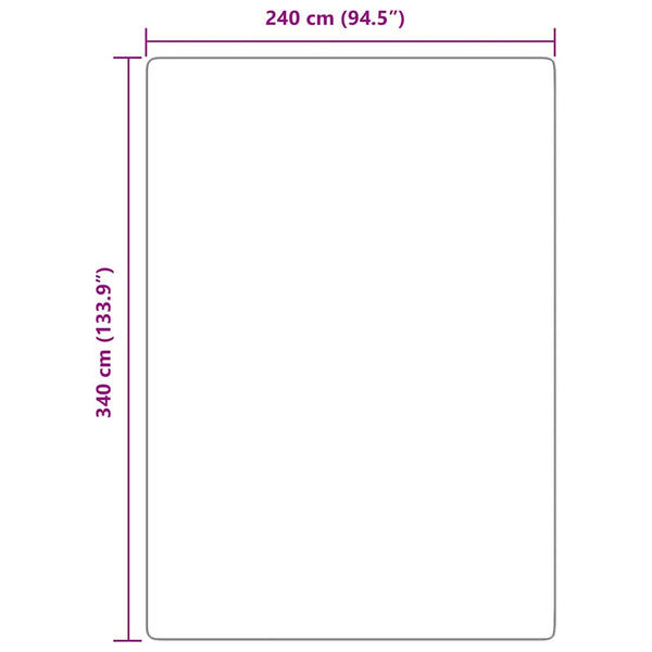 Shaggy Teppich Creme 240x340 cm