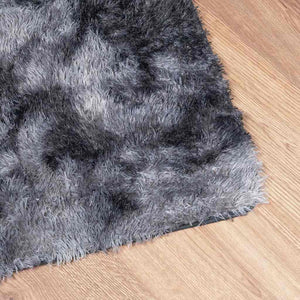Dunkelgrauer Shaggy Teppich 240x340 cm