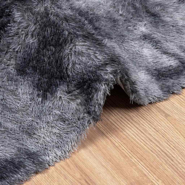Dunkelgrauer Shaggy Teppich 240x340 cm