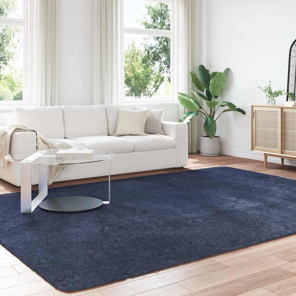 Marineblauer Shaggy Teppich 240x340 cm