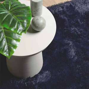 Marineblauer Shaggy Teppich 240x340 cm