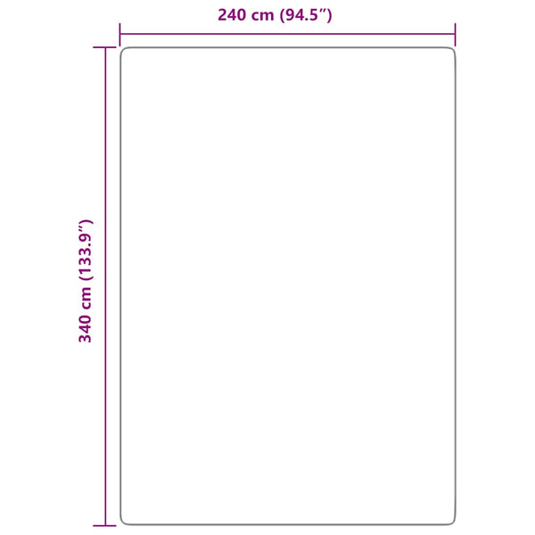 Marineblauer Shaggy Teppich 240x340 cm