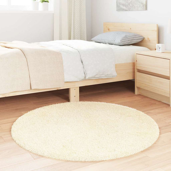 Shaggy Teppich NAVARRA Creme 100x100 cm