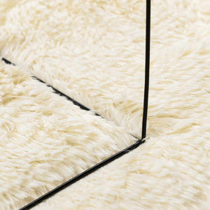 Shaggy Teppich NAVARRA Creme 100x100 cm