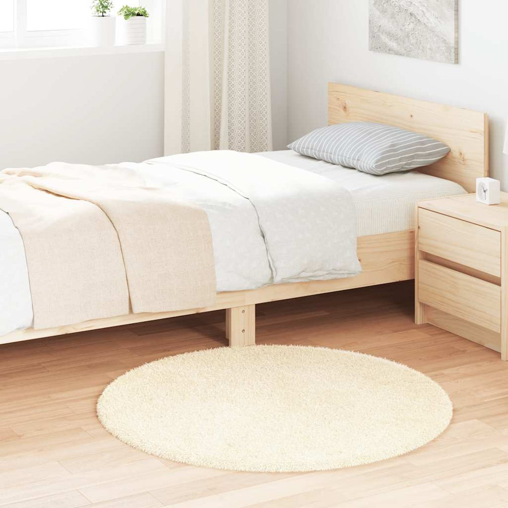 Shaggy Teppich NAVARRA Creme 100x100 cm