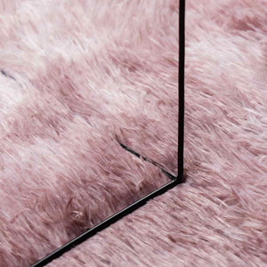 Shaggy Teppich NAVARRA Altrosa 100x100 cm