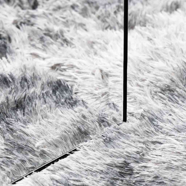 Shaggy Teppich NAVARRA Silbergrau 100x100 cm