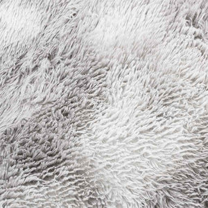 Shaggy Teppich NAVARRA Silbergrau 100x100 cm