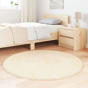 Shaggy Teppich NAVARRA Creme 120x120 cm