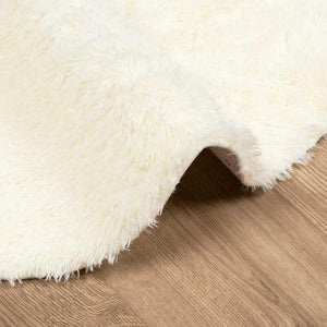 Shaggy Teppich NAVARRA Creme 120x120 cm