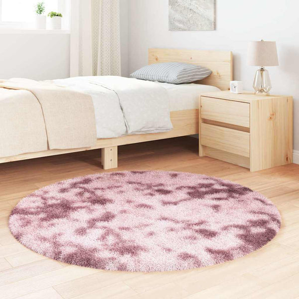 Shaggy Teppich Altrosa 120x120 cm