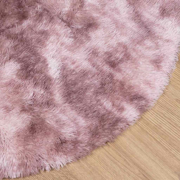 Shaggy Teppich Altrosa 120x120 cm