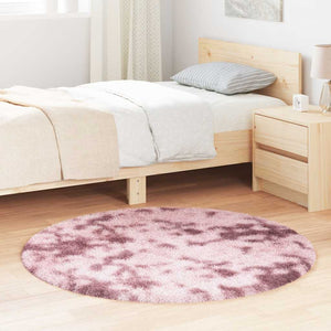 Shaggy Teppich Altrosa 120x120 cm