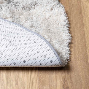 Shaggy Teppich NAVARRA Silbergrau 120x120 cm