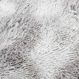 Shaggy Teppich NAVARRA Silbergrau 120x120 cm