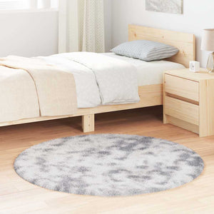 Shaggy Teppich NAVARRA Silbergrau 120x120 cm